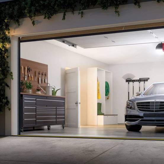 Vevor - VEVOR Joint porte garage 4.88m, seuil U+O, 2pcs, PVC, adhésif, noir. - Image 8
