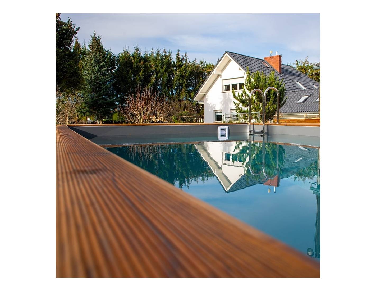 Altanka - Piscine en bois Aqua 7x3.75 - H.1.45 m fixations à sceller - BAS7308OSPI+SZA - Imagen 6