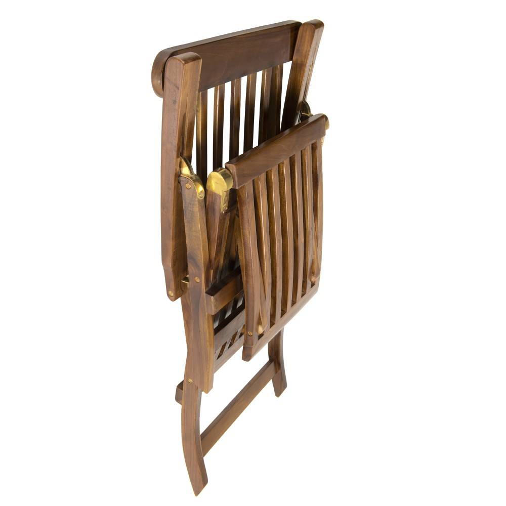 Macabane - MAEVA - Chaise longue de jardin en bois teck huilé - Imagen 4