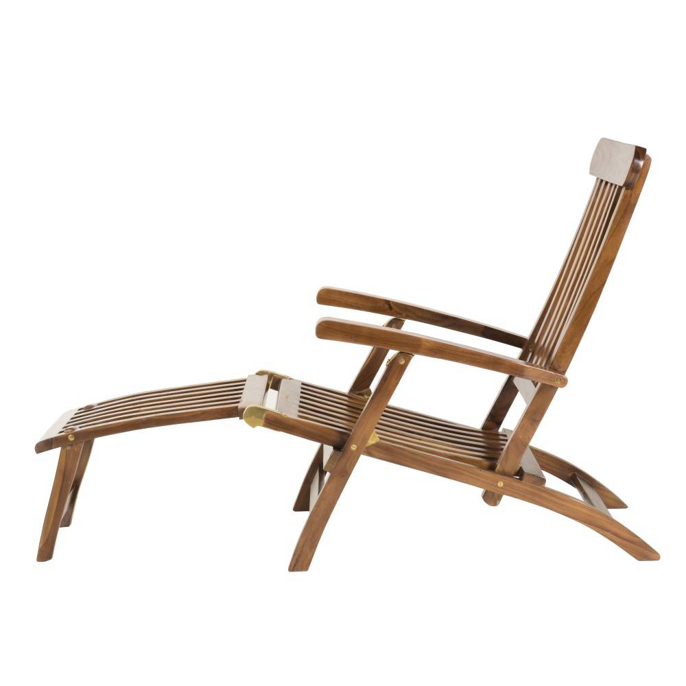 Macabane - MAEVA - Chaise longue de jardin en bois teck huilé - Imagen 6