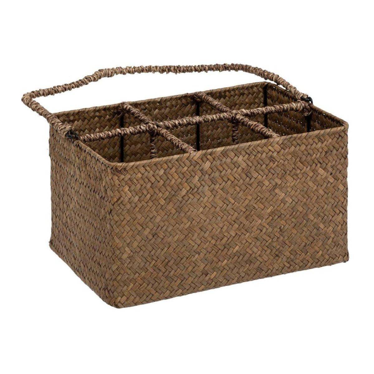 Porte-Bouteilles 6 Emplacements "Floral" 37cm Marron - Image 2