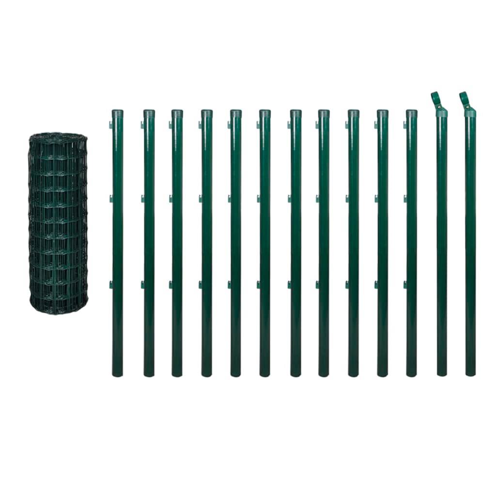 Grillage Rouleau Acier Enduit Terrain Grande Longueur 25x0,8m Vert - ComfortXL Outdoor Living - Image 3