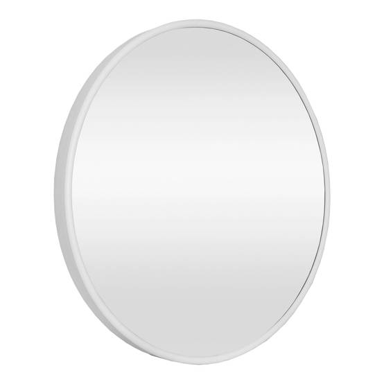 Helloshop26 - Miroir mural rond 40 cm blanc mat - Imagen 1