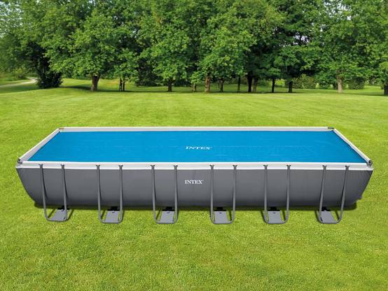 Bâche à bulles pour piscine tubulaire rectangulaire 7,32 x 3,66 m - Intex - Image 2
