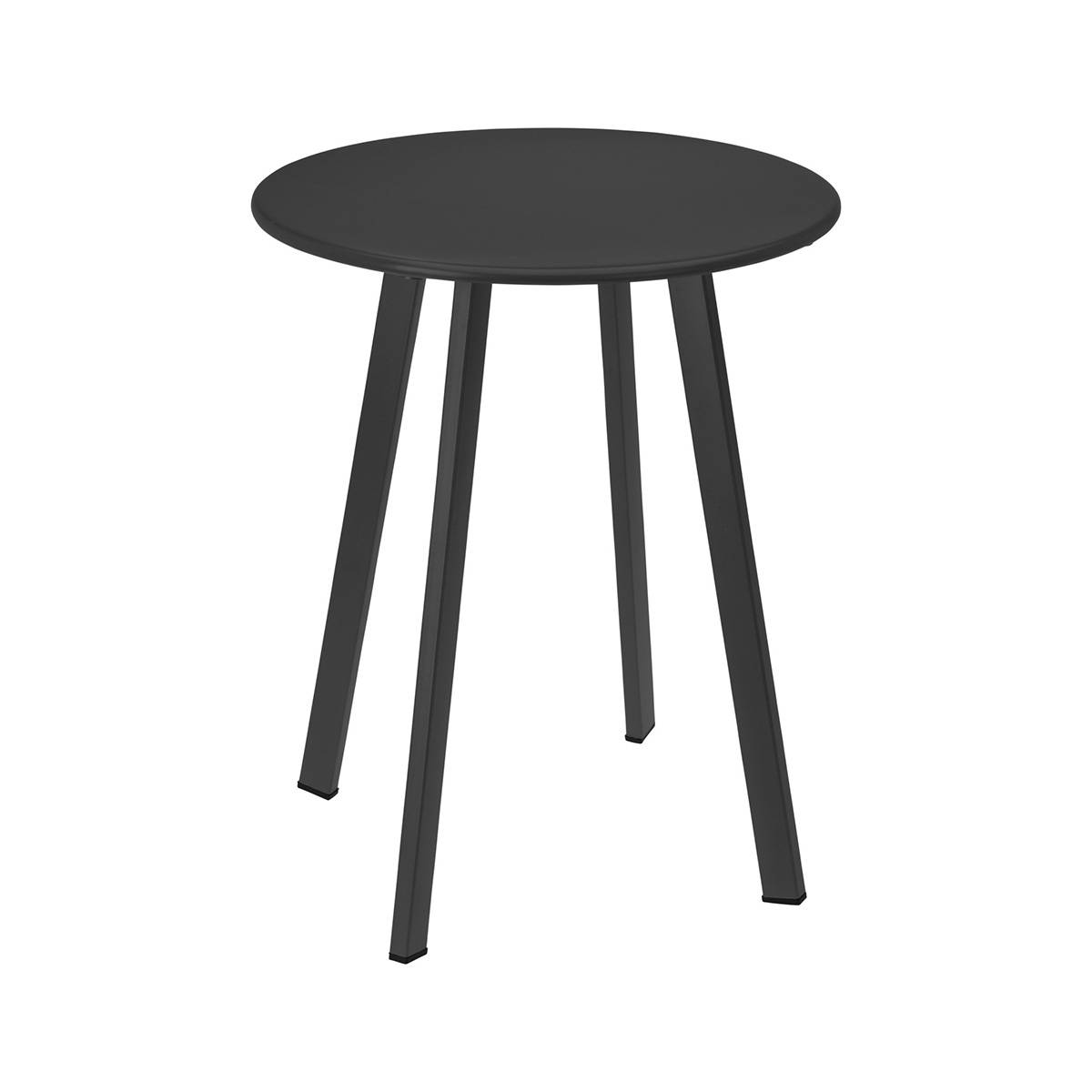 Table basse ronde en métal anthracite Ø40 cm - Cémonjardin - Image 1