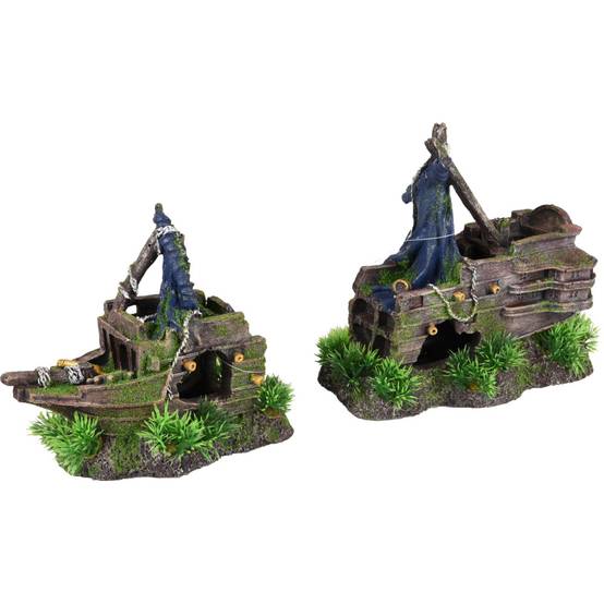 Moza, épave en 2 pieces, taille 43 x 11 x 21 cm, Décoration aquarium. - Image 6