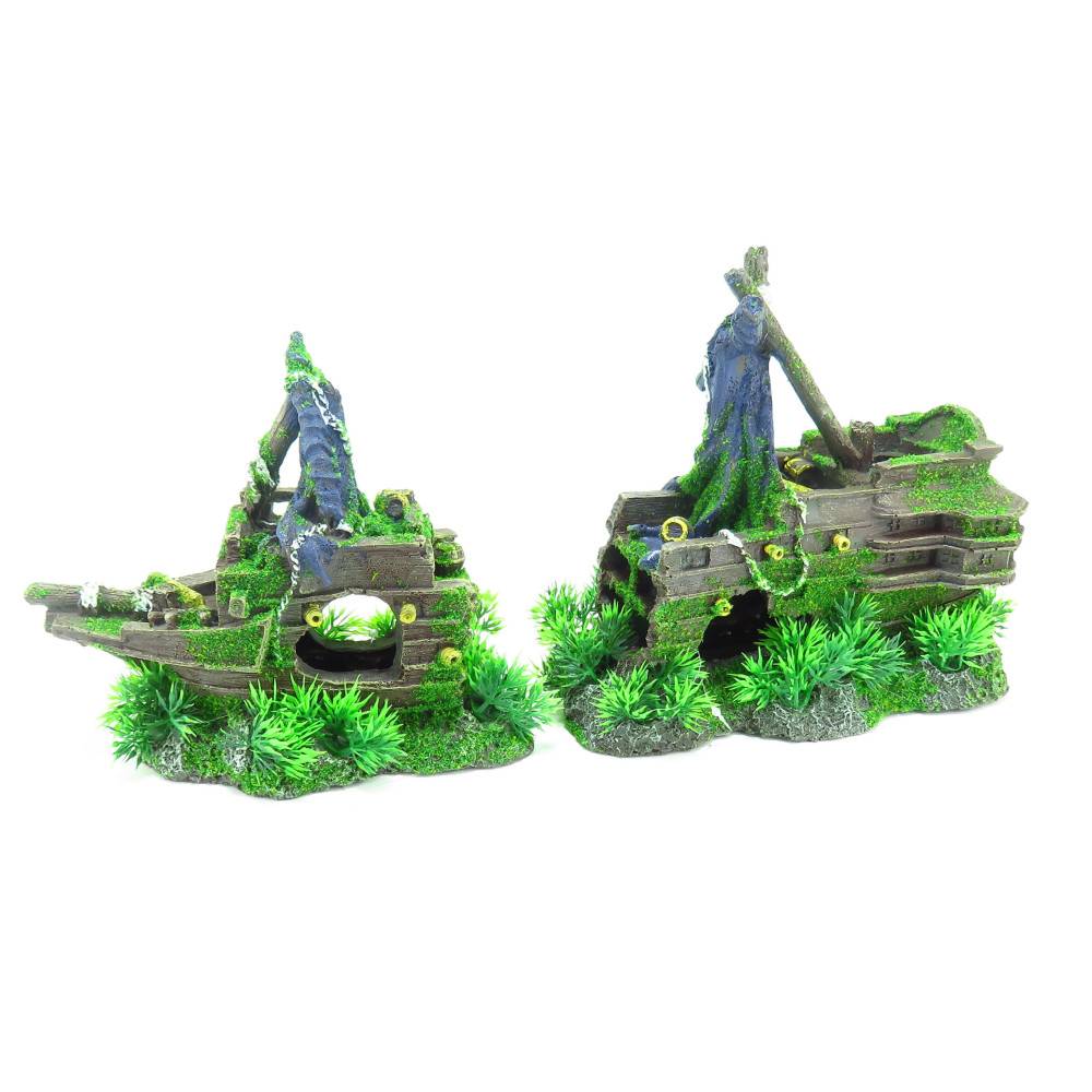 Moza, épave en 2 pieces, taille 43 x 11 x 21 cm, Décoration aquarium. - Imagen 1