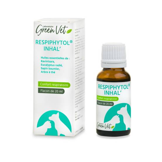 Respiphytol Inhal Greenvet - Modificateur d'ambiance respiratoire chien et chat 20 ml