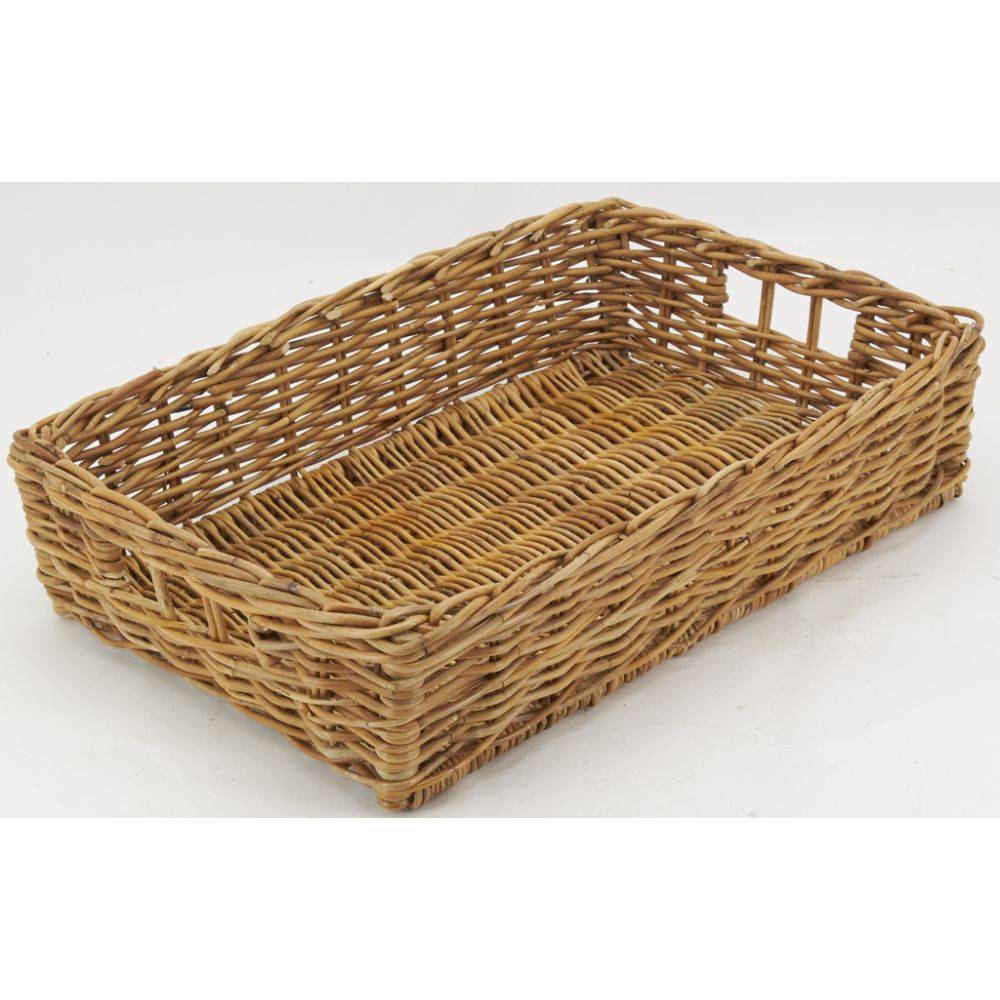 Aubry Gaspard - Manne en poelet marron 60 x 40 x 14 cm - Imagen 4