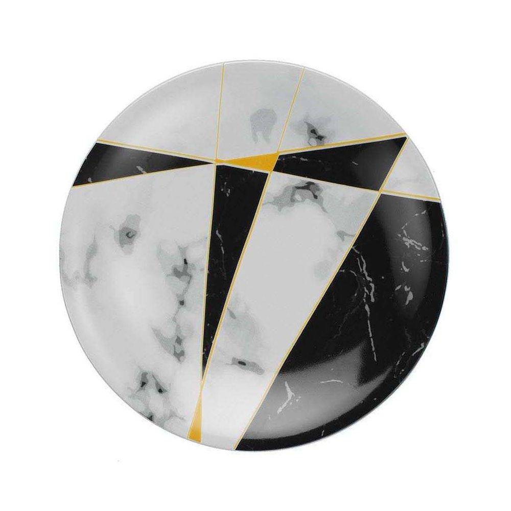 Hanah Home - Service de table en porcelaine motifs géométriques 24 pièces - Imagen 3