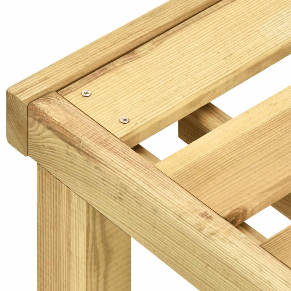 Maison Chic - Bain de soleil - transat double Bois de pin imprégné de vert - Meuble Pro-JU13981 - Imagen 7