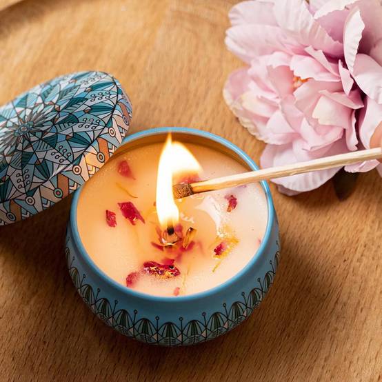 Bougies d'Aromathérapie en Cire de Soja 4 Pièces - IntiMeg - Image 4