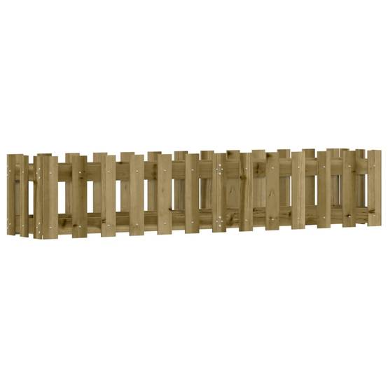 Lit surélevé de jardin bois de pin imprégné 150 x 30 x 30 cm - PANGIVO - Image 4