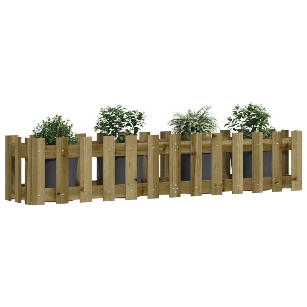 Lit surélevé de jardin bois de pin imprégné 150 x 30 x 30 cm - PANGIVO - Image 3