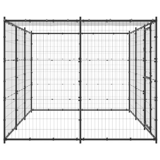Vidaxl - Chenil extérieur Acier avec toit 7,26 m² vidaXL 3082293 - Imagen 4