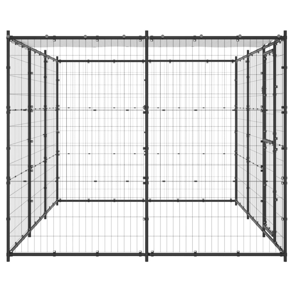 Vidaxl - Chenil extérieur Acier avec toit 7,26 m² vidaXL 3082293 - Imagen 4