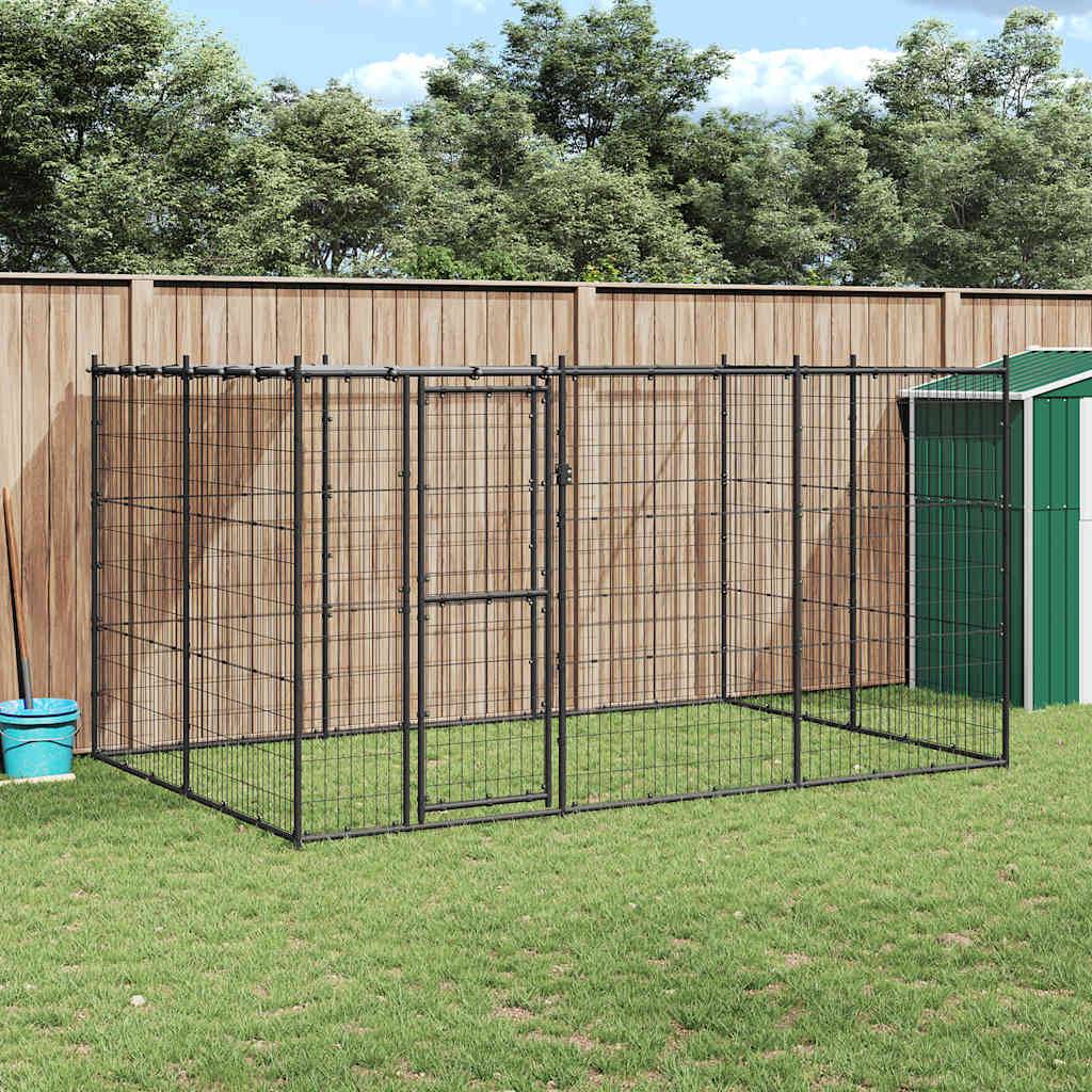 Vidaxl - Chenil extérieur Acier avec toit 7,26 m² vidaXL 3082293 - Imagen 1