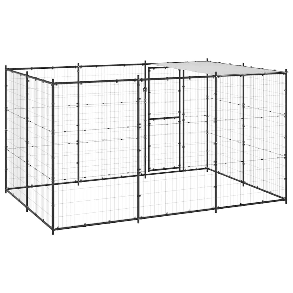 Vidaxl - Chenil extérieur Acier avec toit 7,26 m² vidaXL 3082293 - Imagen 6