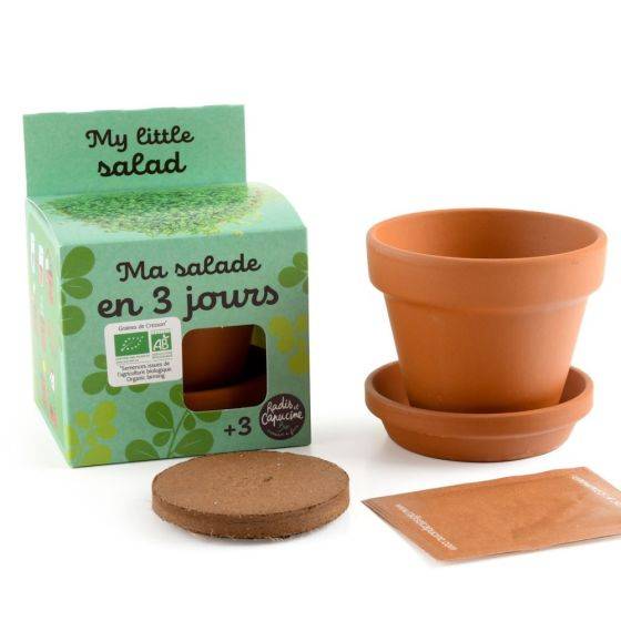 Radis et Capucine - Radis et Capucine - Kit plantation - Salade de cresson bio - 8cm - Imagen 4