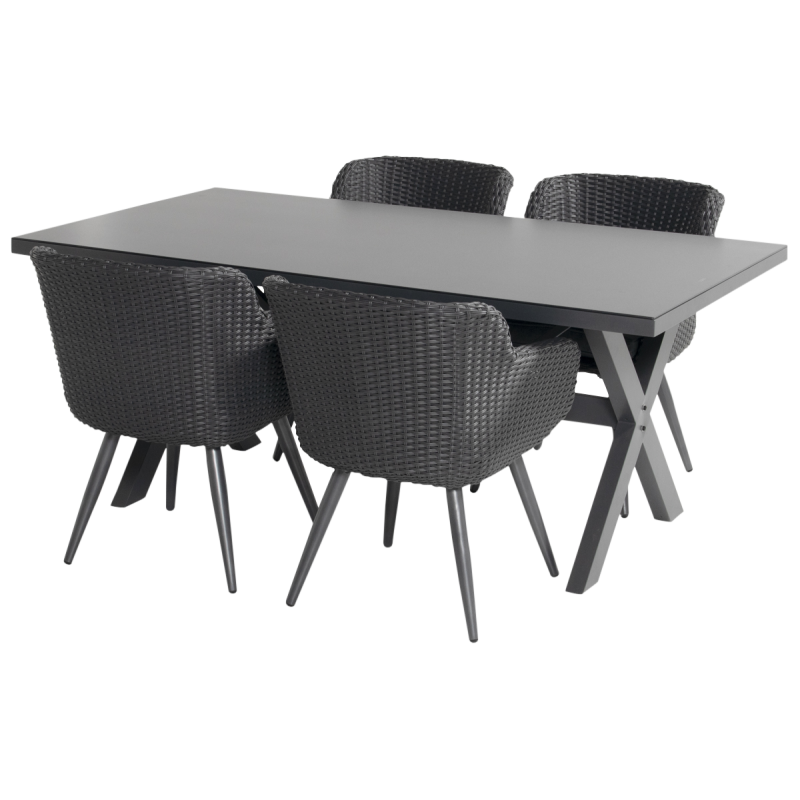 Ensemble table SANTA CRUZ + 4 fauteuils AMADORA - HARTMAN - Image 3