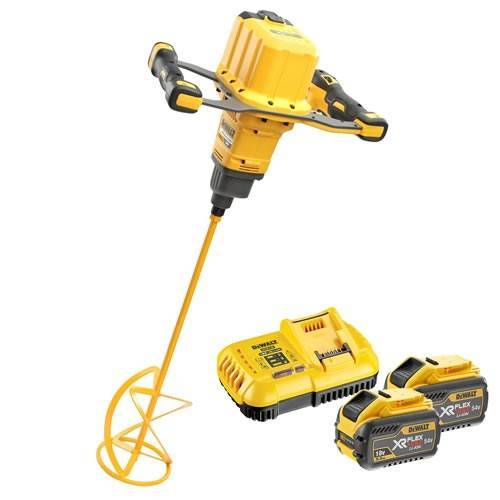 Dewalt - Malaxeur sans fil DEWALT XR FLEXVOLT 54V + 2 batteries 54V 3.0Ah + tige spirale 160 mm - DCD240X2 - Imagen 2