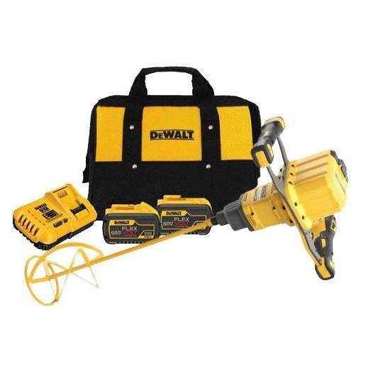 Dewalt - Malaxeur sans fil DEWALT XR FLEXVOLT 54V + 2 batteries 54V 3.0Ah + tige spirale 160 mm - DCD240X2 - Imagen 4