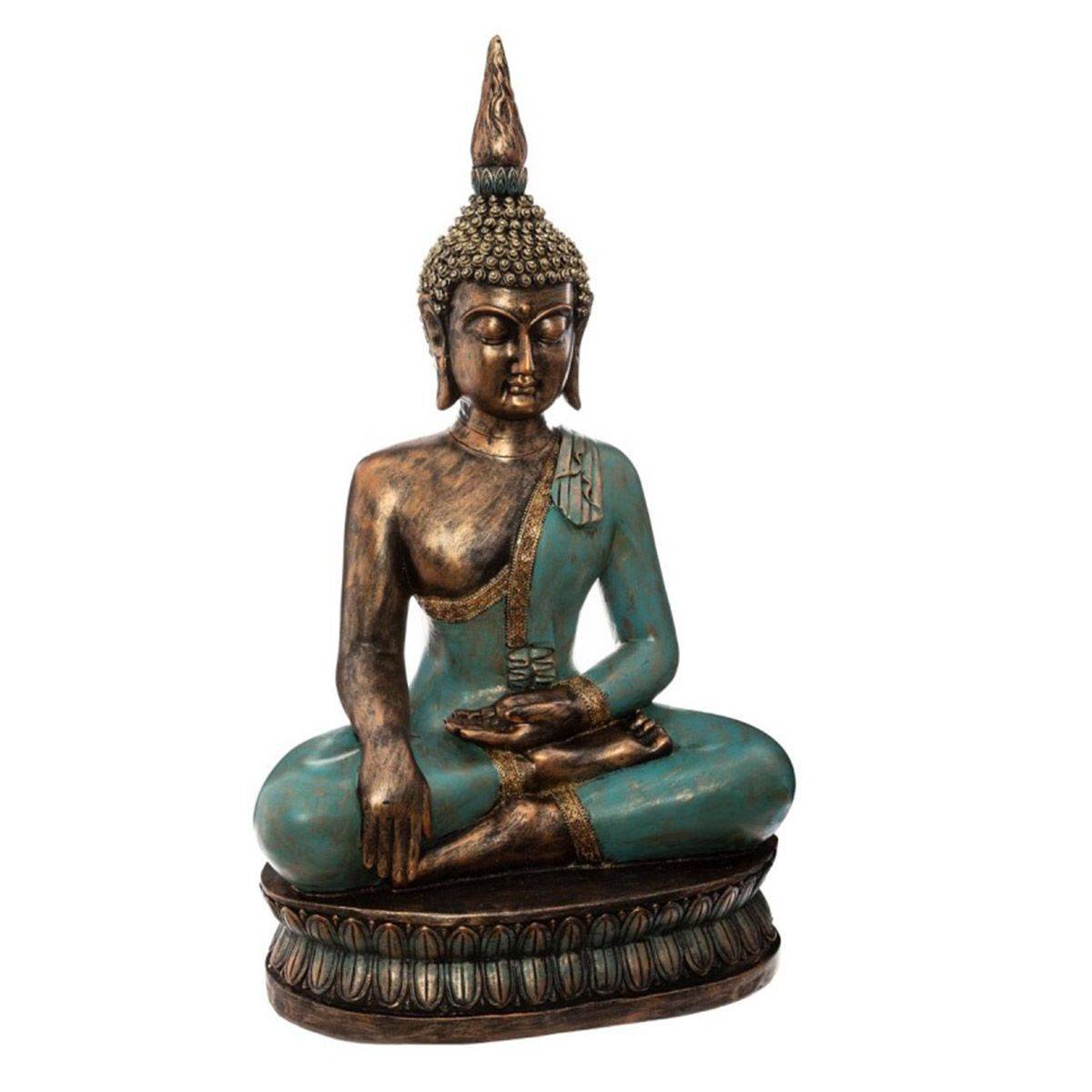 Statue en Résine "Bouddha Assis" 72 cm Multicolore