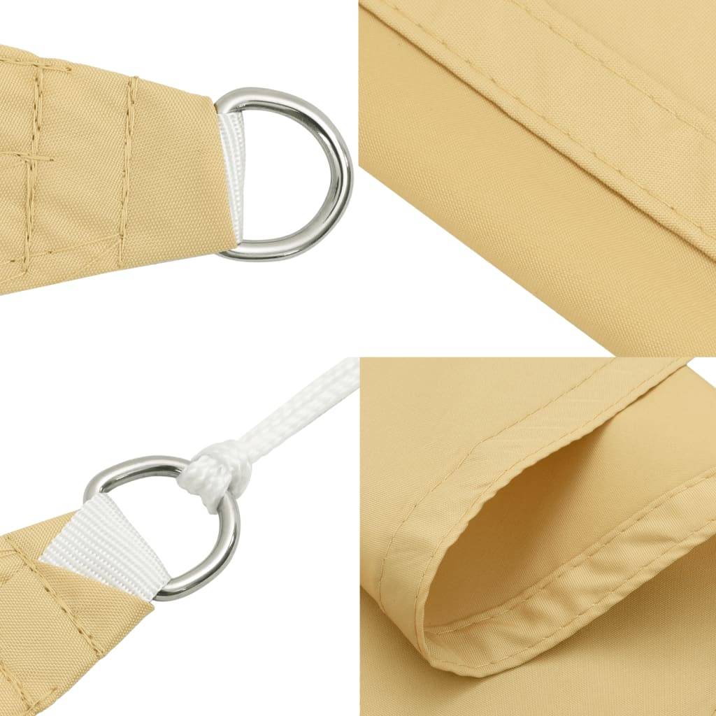 Voile d'ombrage polyester oxford sable 400 x 200 cm - PANGIVO - Image 5