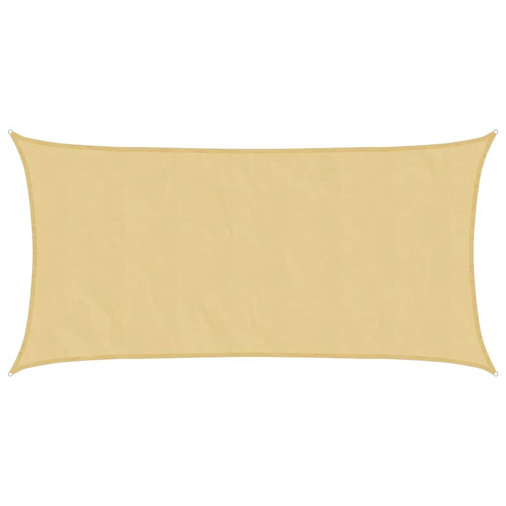 Voile d'ombrage polyester oxford sable 400 x 200 cm - PANGIVO - Image 1