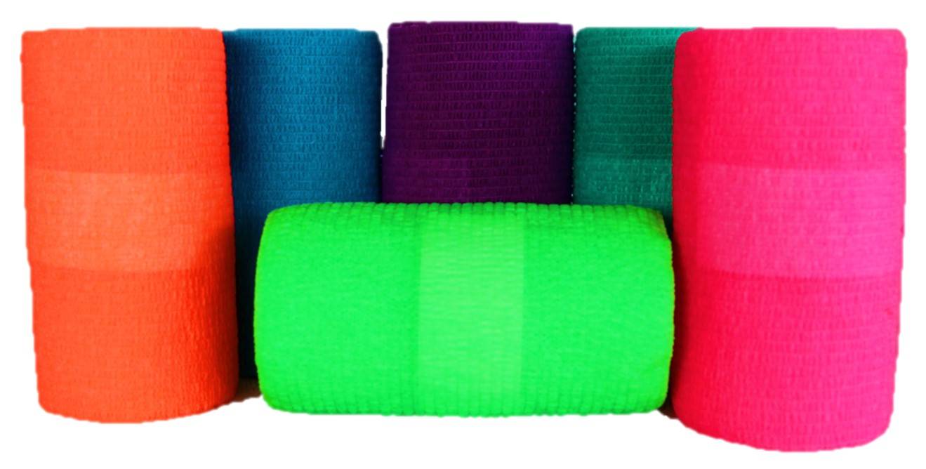 Septicare - Bande cohésive couleurs fluos, lot de 18 - Imagen 1