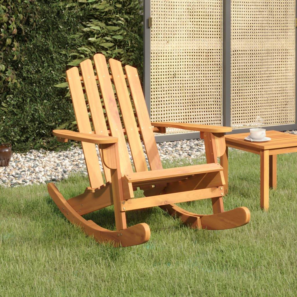 Vidaxl - Chaise à bascule Adirondack bois massif d'acacia vidaXL 360035 - Image 1