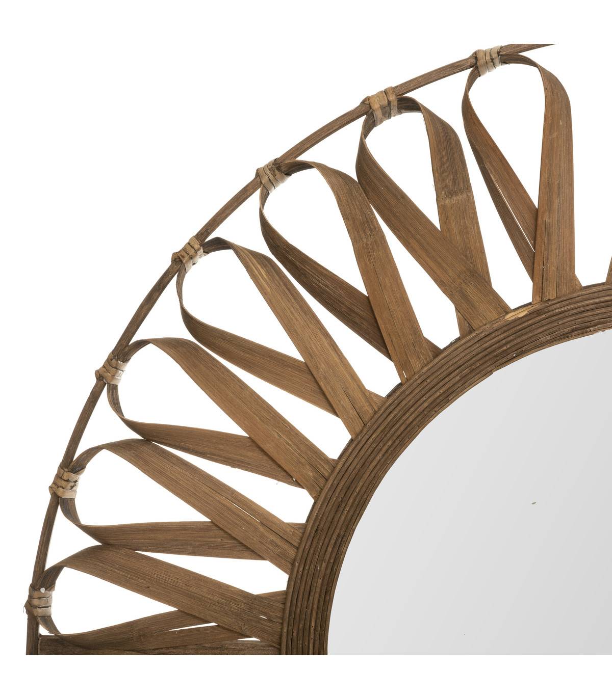 Grand Miroir mural en Bambou D 93 cm - Imagen 2