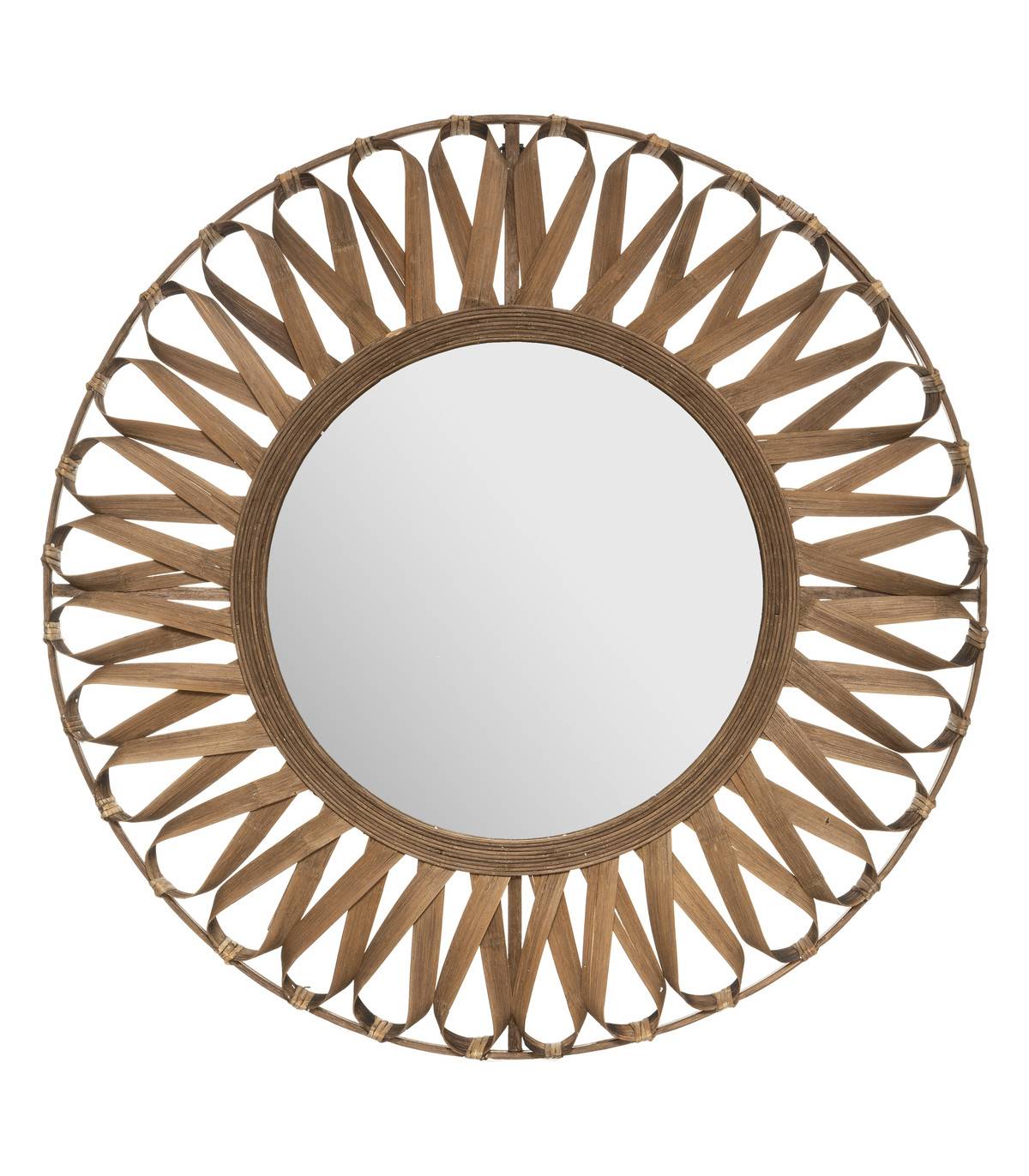 Grand Miroir mural en Bambou D 93 cm - Imagen 1