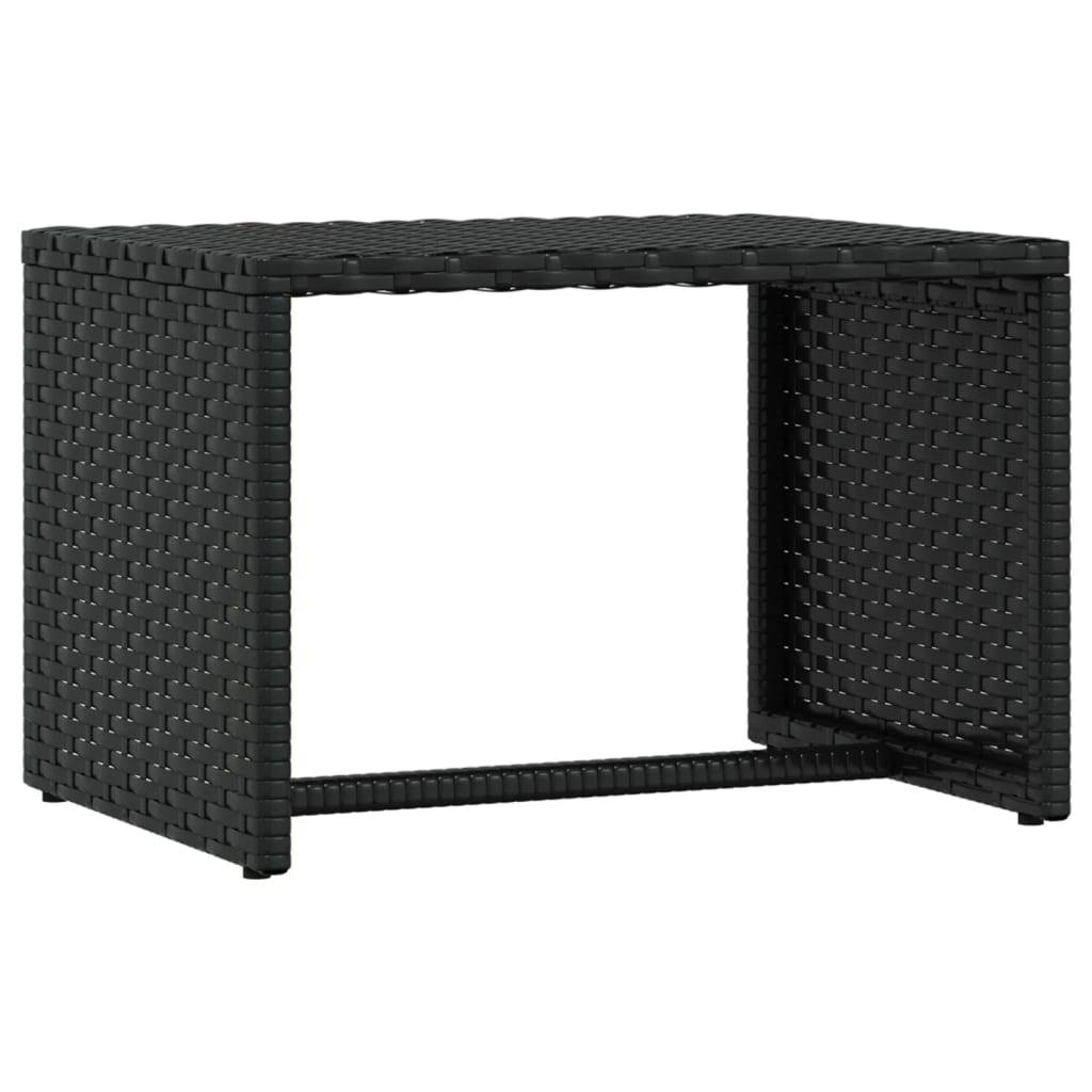 PANGIVO - Transat avec table noir résine tressée 201 x 55 x 62 cm - PANGIVO - Image 6