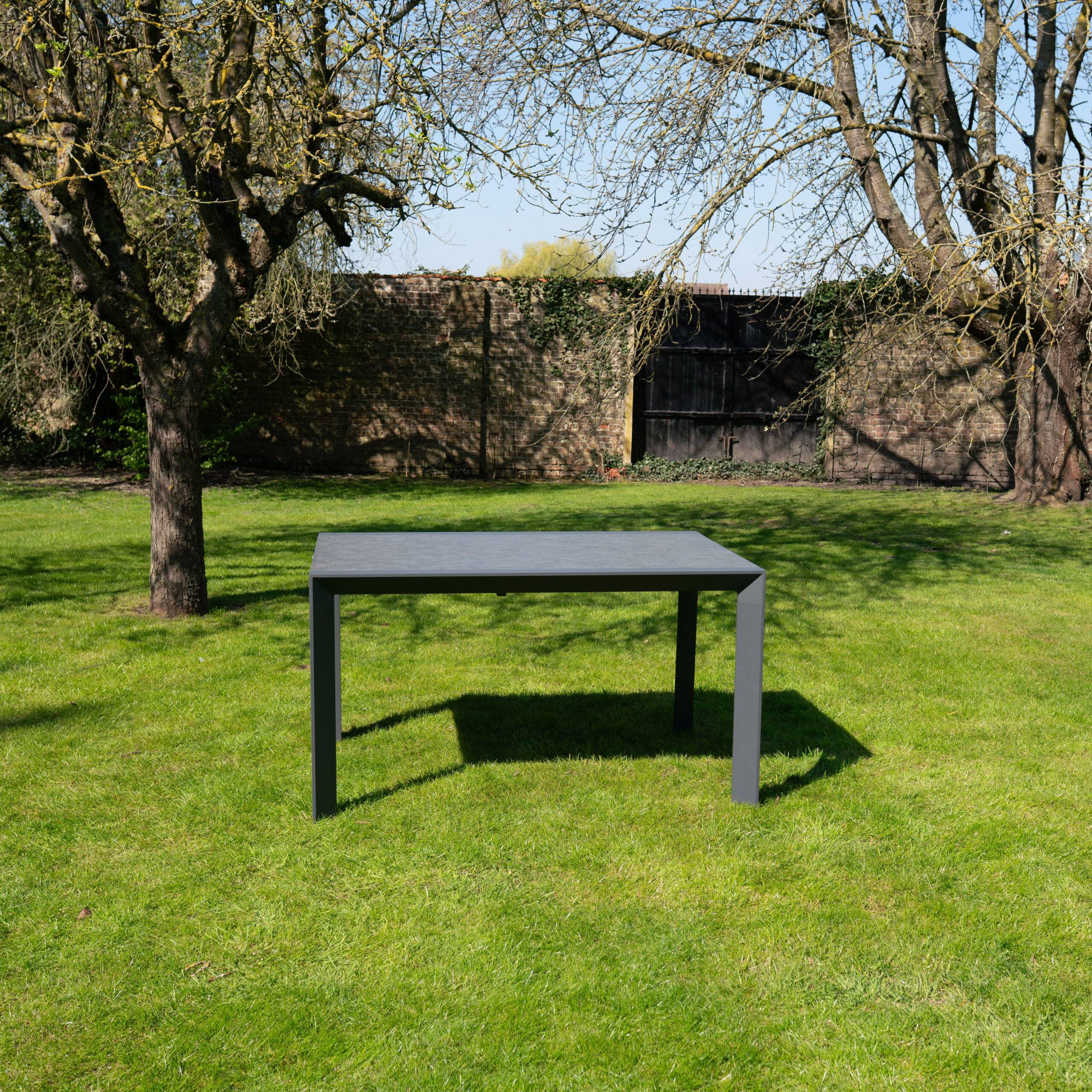Table de jardin 6/10p en full aluminium Gris MODULO - Image 3