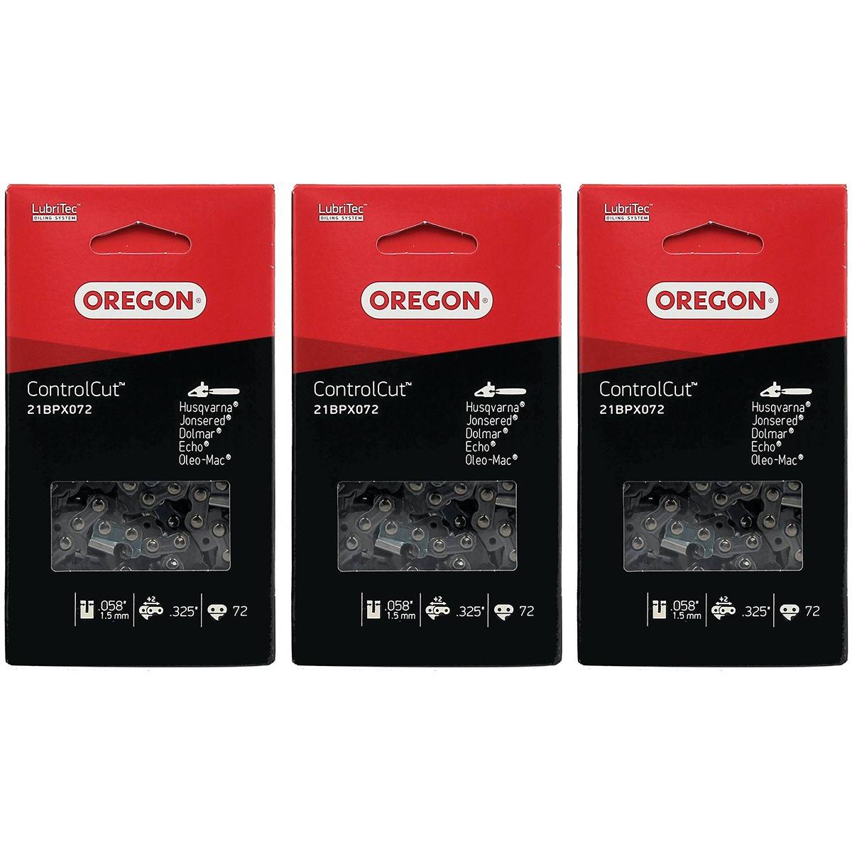 Gt Market - Lot de 3 chaînes OREGON 72 maillons - Référence : 21BPX072 - GT MARKET - Imagen 1