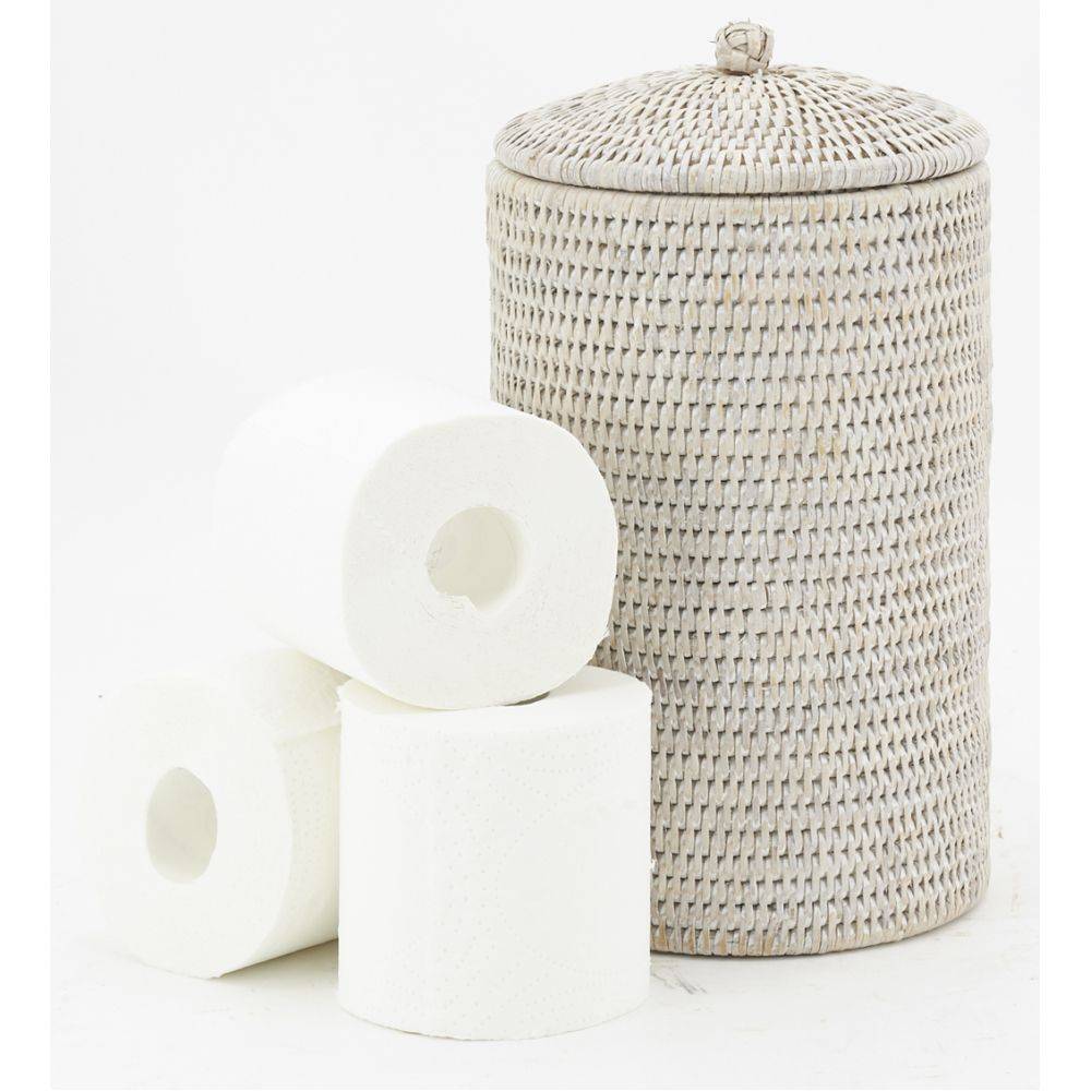 Aubry Gaspard - Boite de rangement pour papier toilette en rotin - Imagen 3