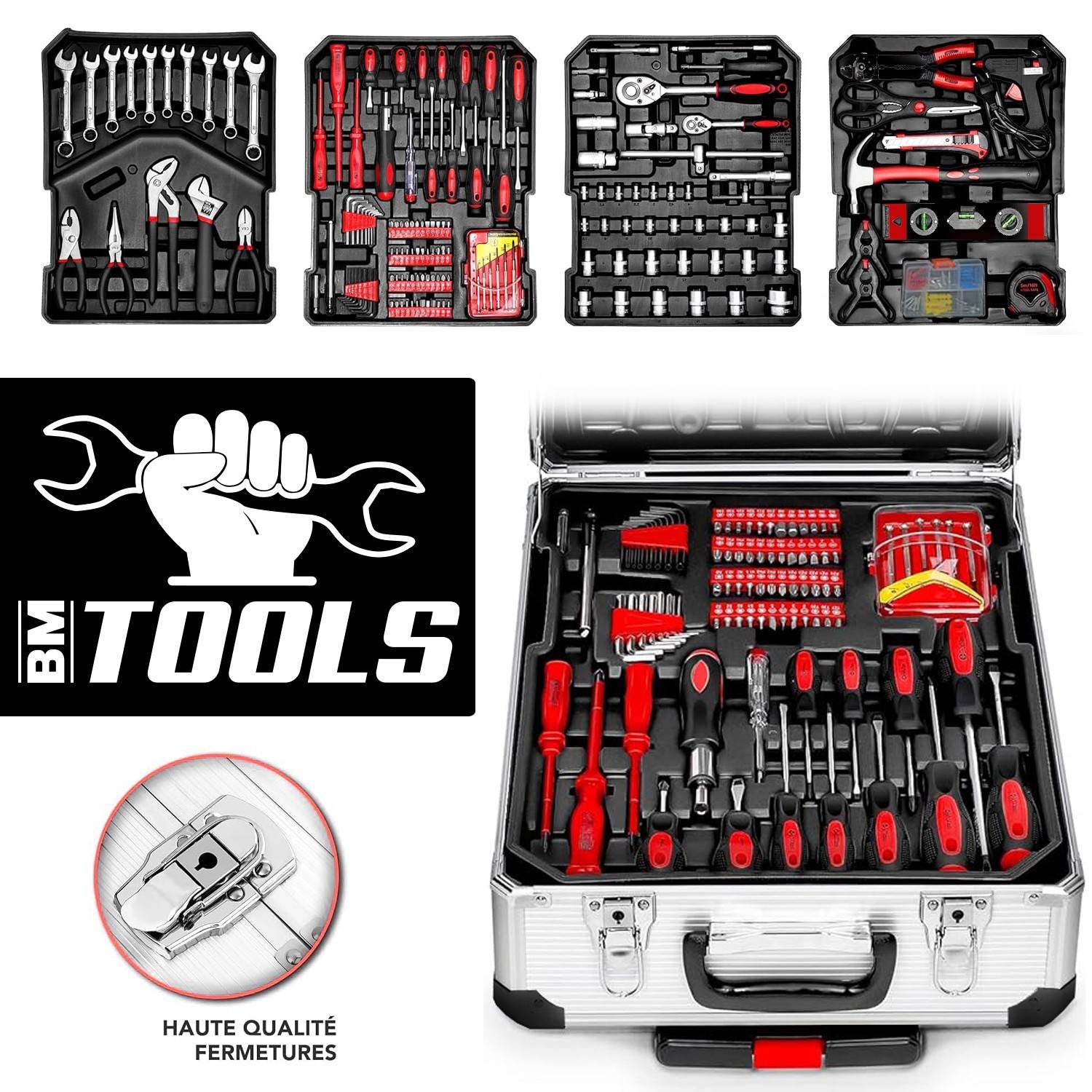 Boite à Outils 399 pièces BM TOOLS BMT-399-PCS en Chrome Vanadium ...