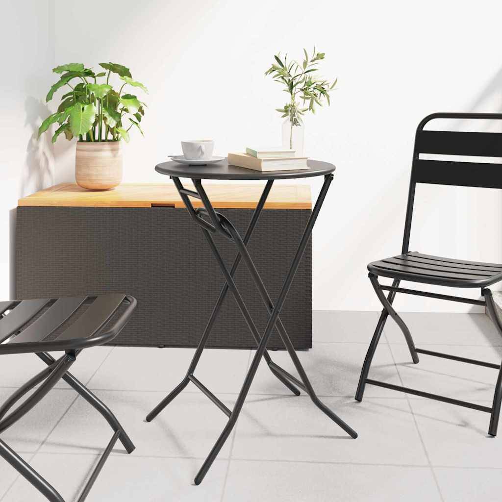 PANGIVO - Table de Jardin Anthracite 50 x 50 x 72 cm Métal - PANGIVO - Image 1