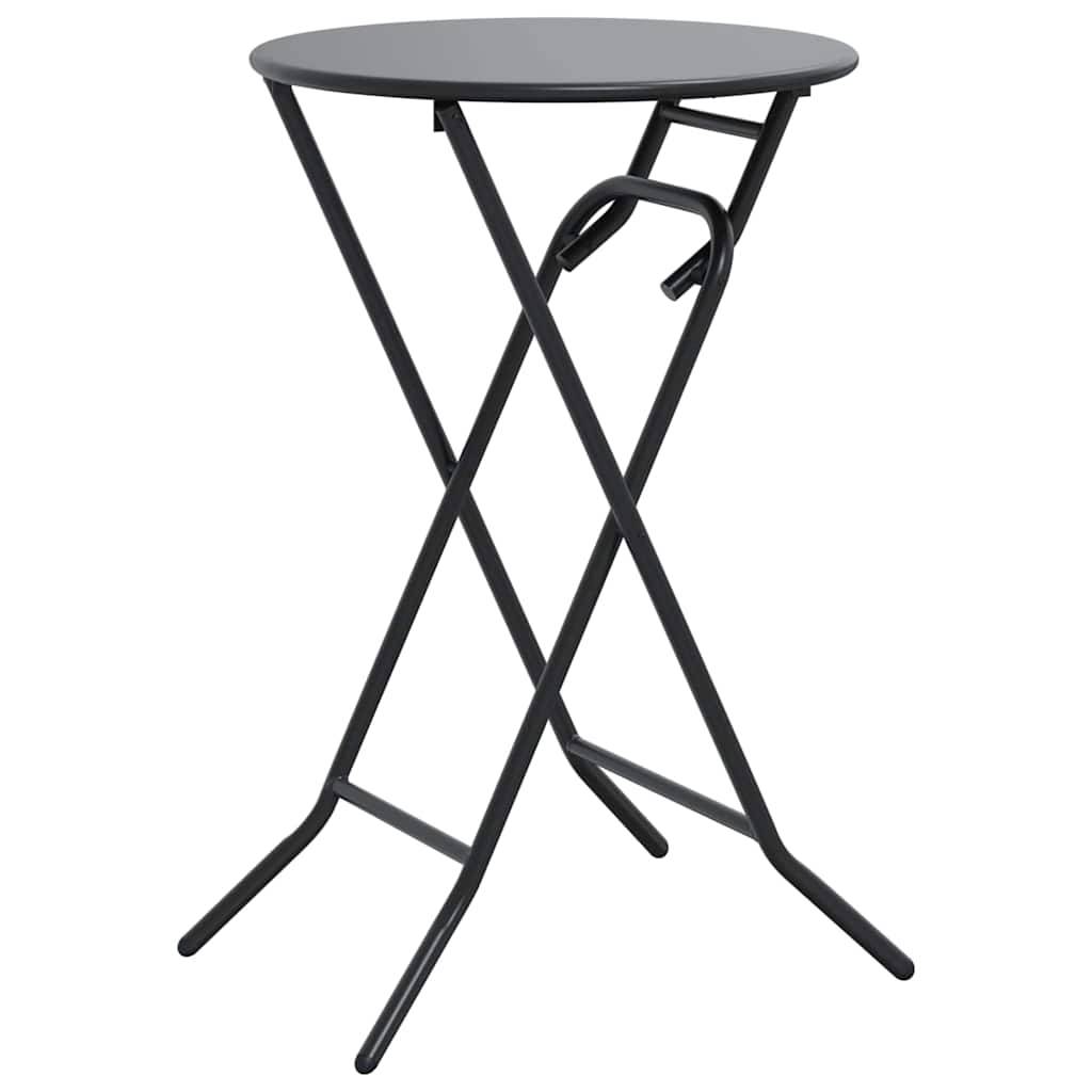 PANGIVO - Table de Jardin Anthracite 50 x 50 x 72 cm Métal - PANGIVO - Image 2