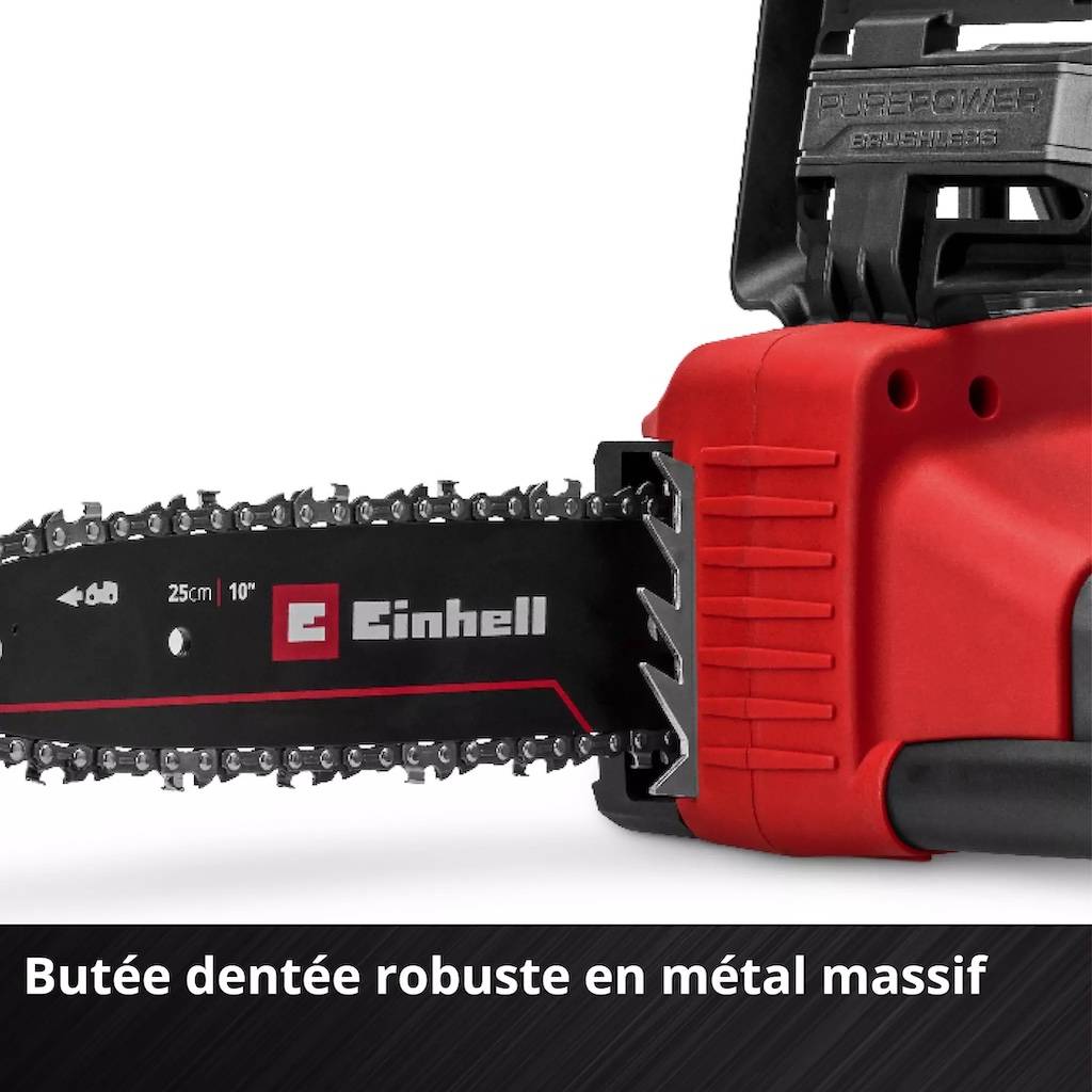 Einhell - Tronçonneuse sans fil – GE-LC 18/25 Li BL-Solo - 22,5 cm - Brushless - 6,5 m/s - 18 V Einhell - Image 6