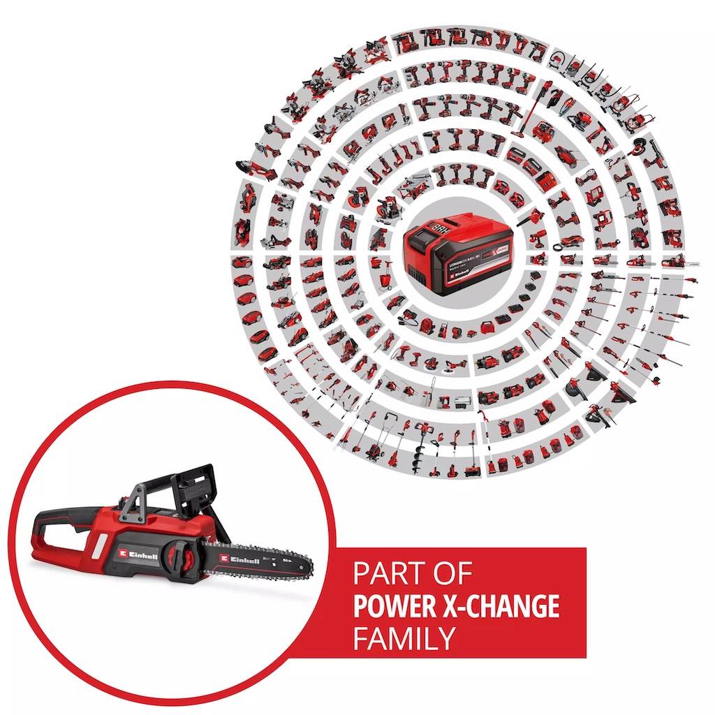 Einhell - Tronçonneuse sans fil – GE-LC 18/25 Li BL-Solo - 22,5 cm - Brushless - 6,5 m/s - 18 V Einhell - Image 2