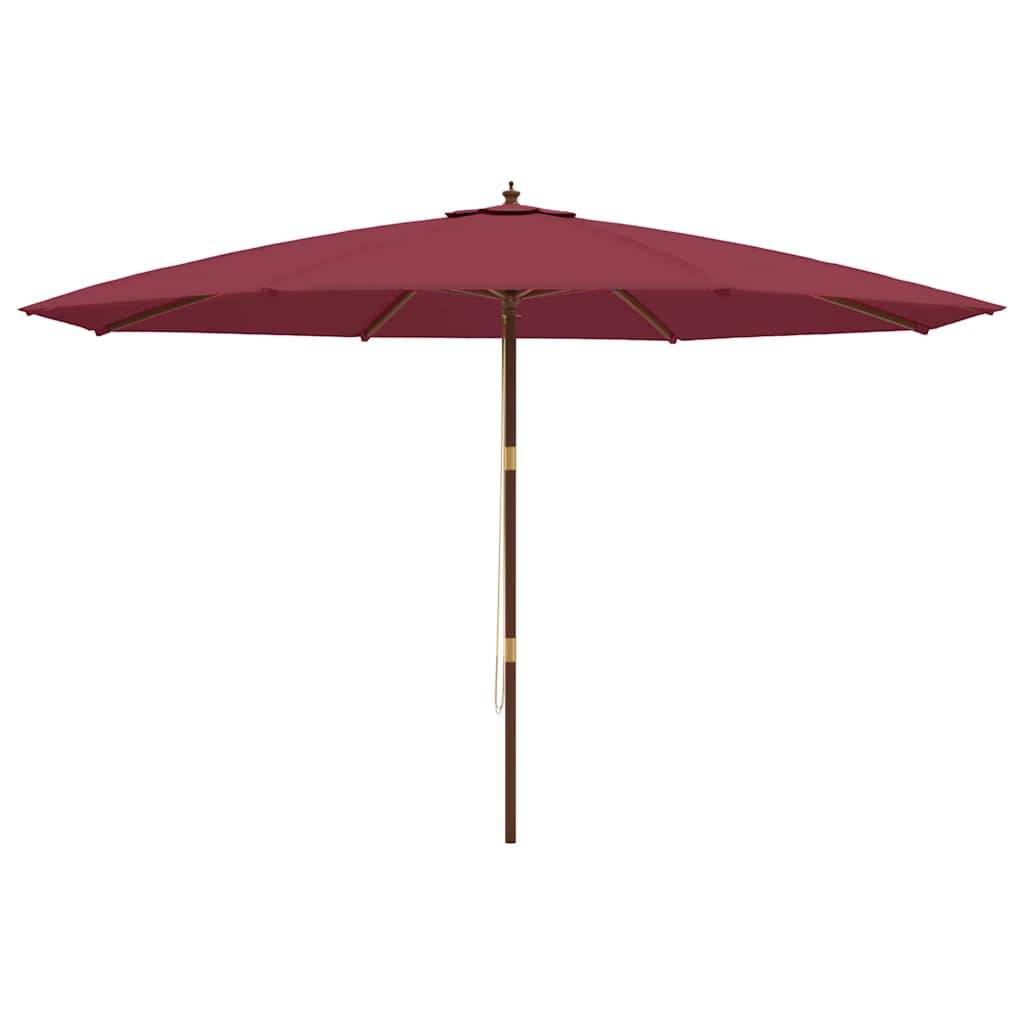 PANGIVO - Parasol de jardin bois dur rouge bordeaux 400 x 273 cm - PANGIVO - Image 4