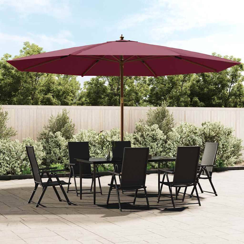 PANGIVO - Parasol de jardin bois dur rouge bordeaux 400 x 273 cm - PANGIVO - Image 1