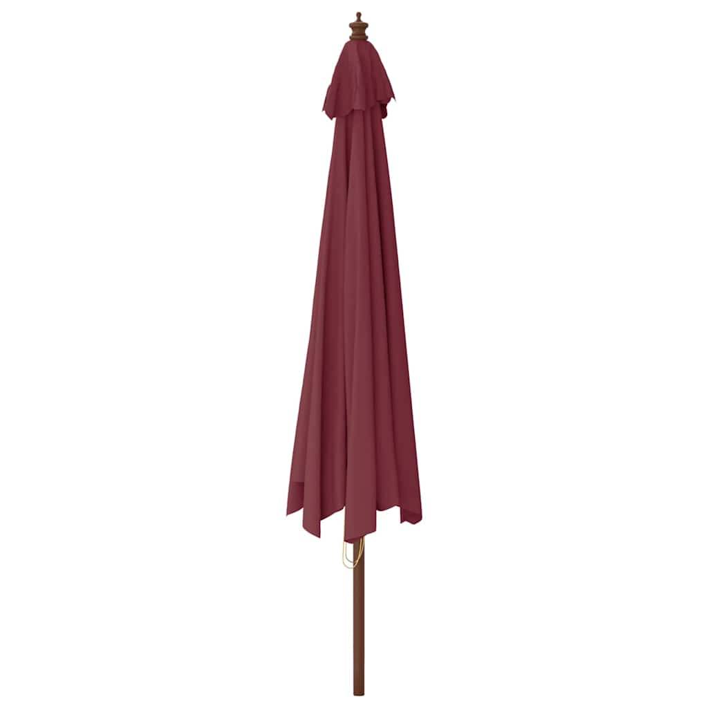 PANGIVO - Parasol de jardin bois dur rouge bordeaux 400 x 273 cm - PANGIVO - Image 5