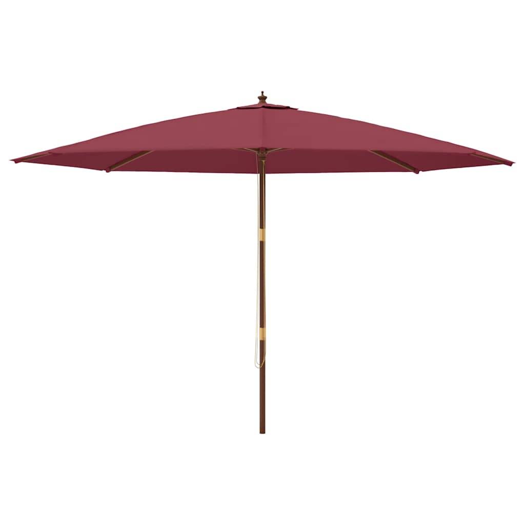 PANGIVO - Parasol de jardin bois dur rouge bordeaux 400 x 273 cm - PANGIVO - Image 3