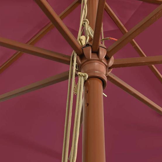 PANGIVO - Parasol de jardin bois dur rouge bordeaux 400 x 273 cm - PANGIVO - Image 6