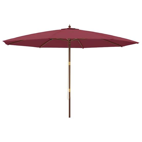 PANGIVO - Parasol de jardin bois dur rouge bordeaux 400 x 273 cm - PANGIVO - Image 2