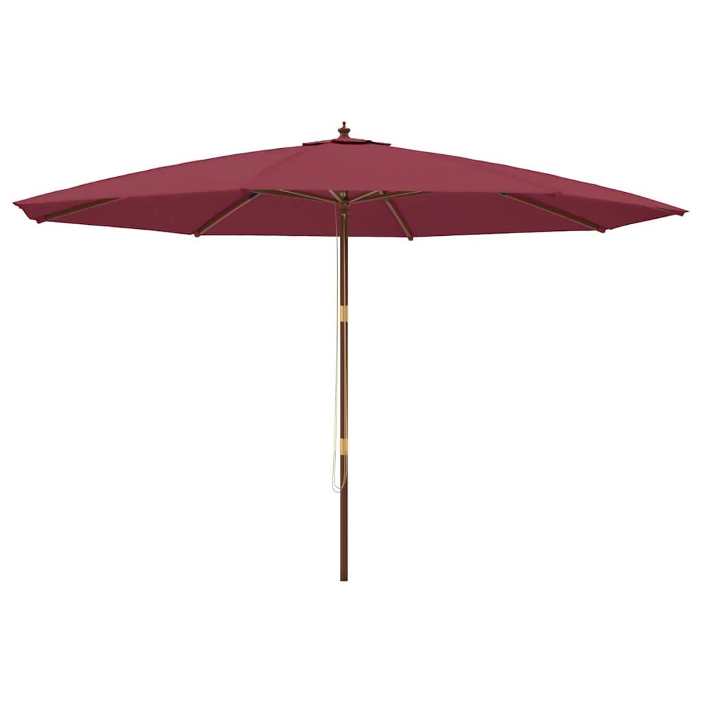 PANGIVO - Parasol de jardin bois dur rouge bordeaux 400 x 273 cm - PANGIVO - Image 2
