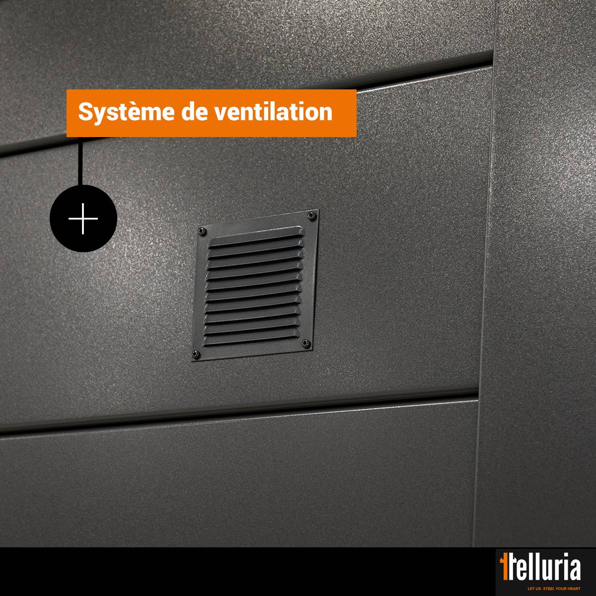 Telluria - Double abri en métal de 11.2m² ( 2 fois 5,6 m² ) anthracite - CLASSICO DUO 2721 TELLURIA - Image 4